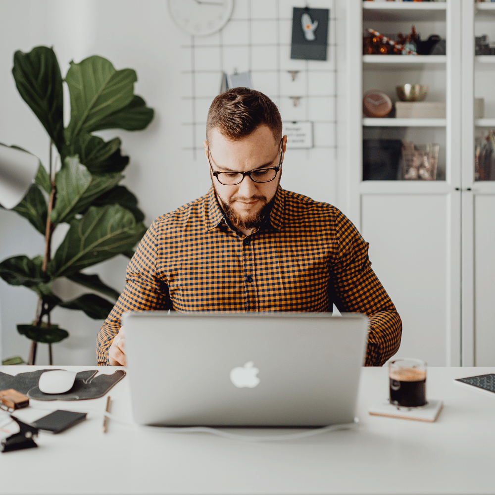 Person working on computer